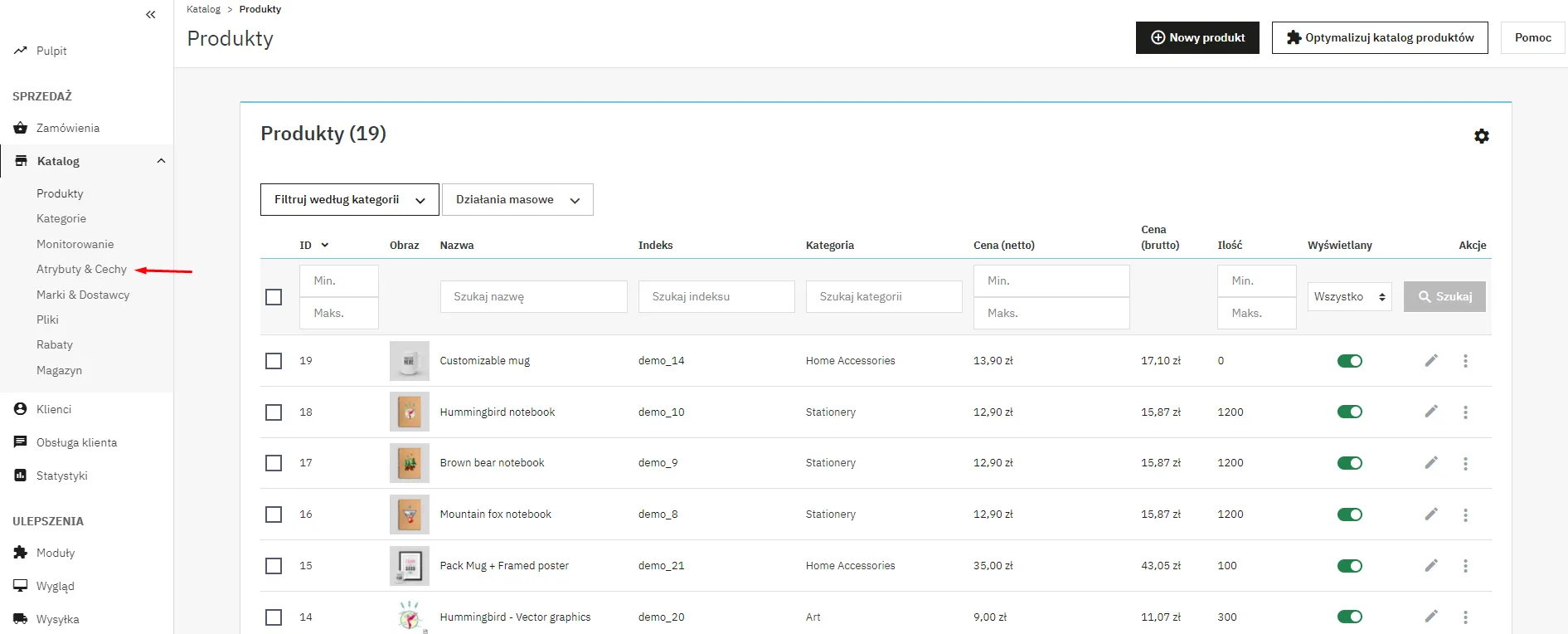 Tworzenie atrybutów 1