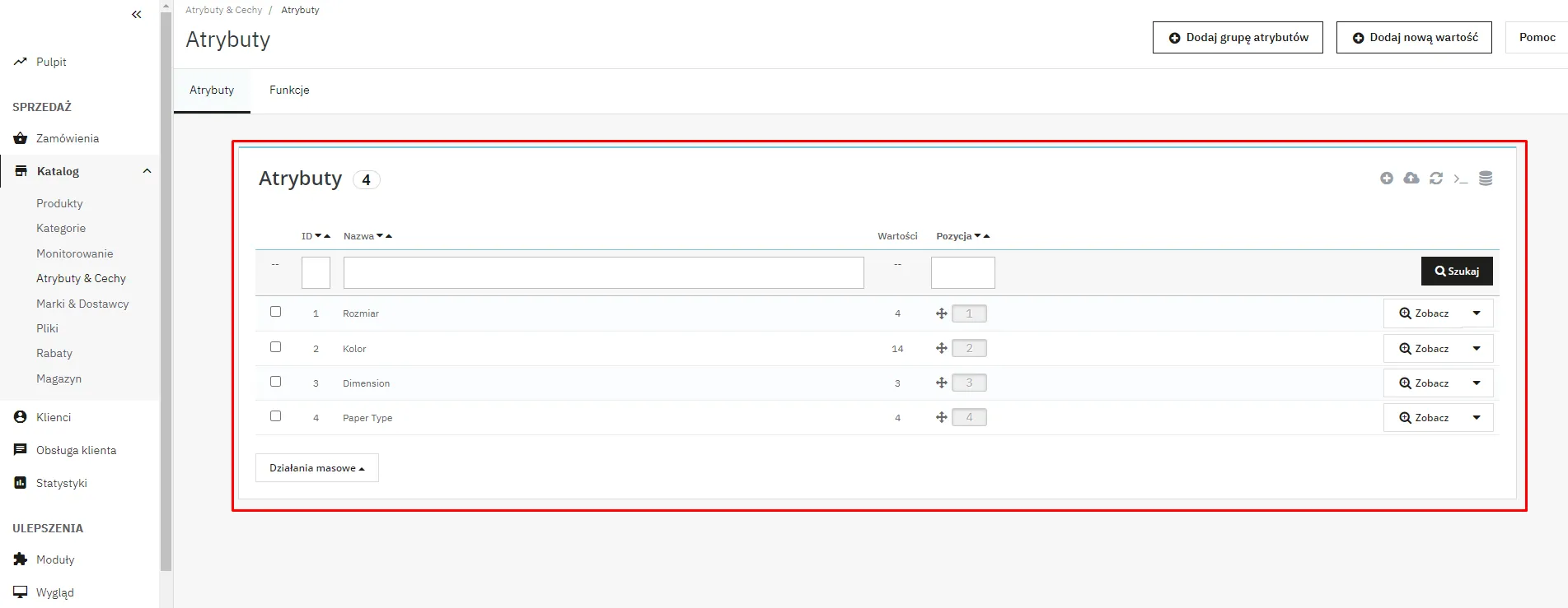 Tworzenie atrybutów 2