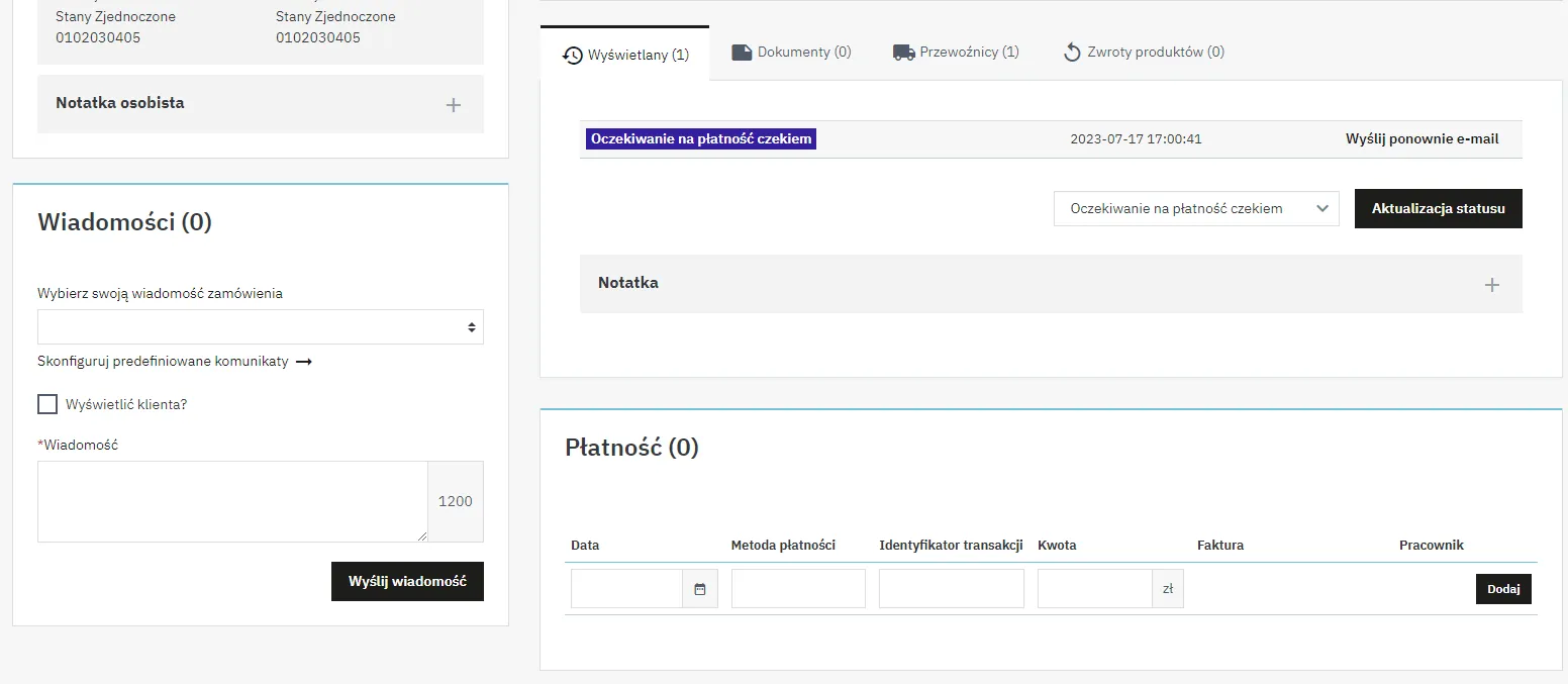 Szczegóły zamówienia 2