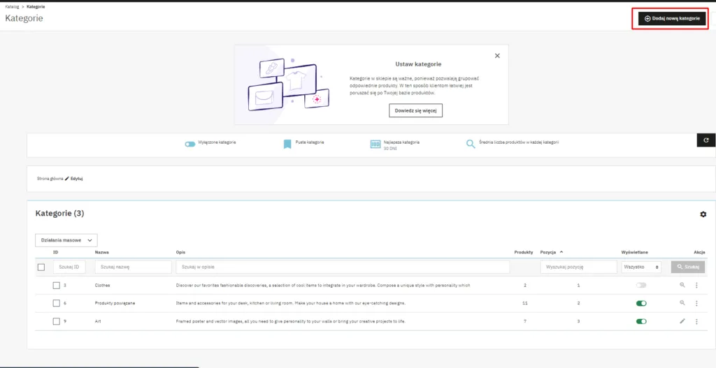 Dodaj Nową Kategorię