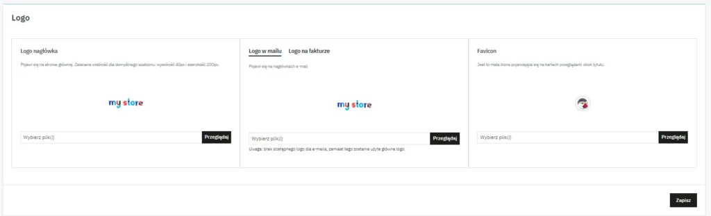 Krok 2 - Zmiana logotypów